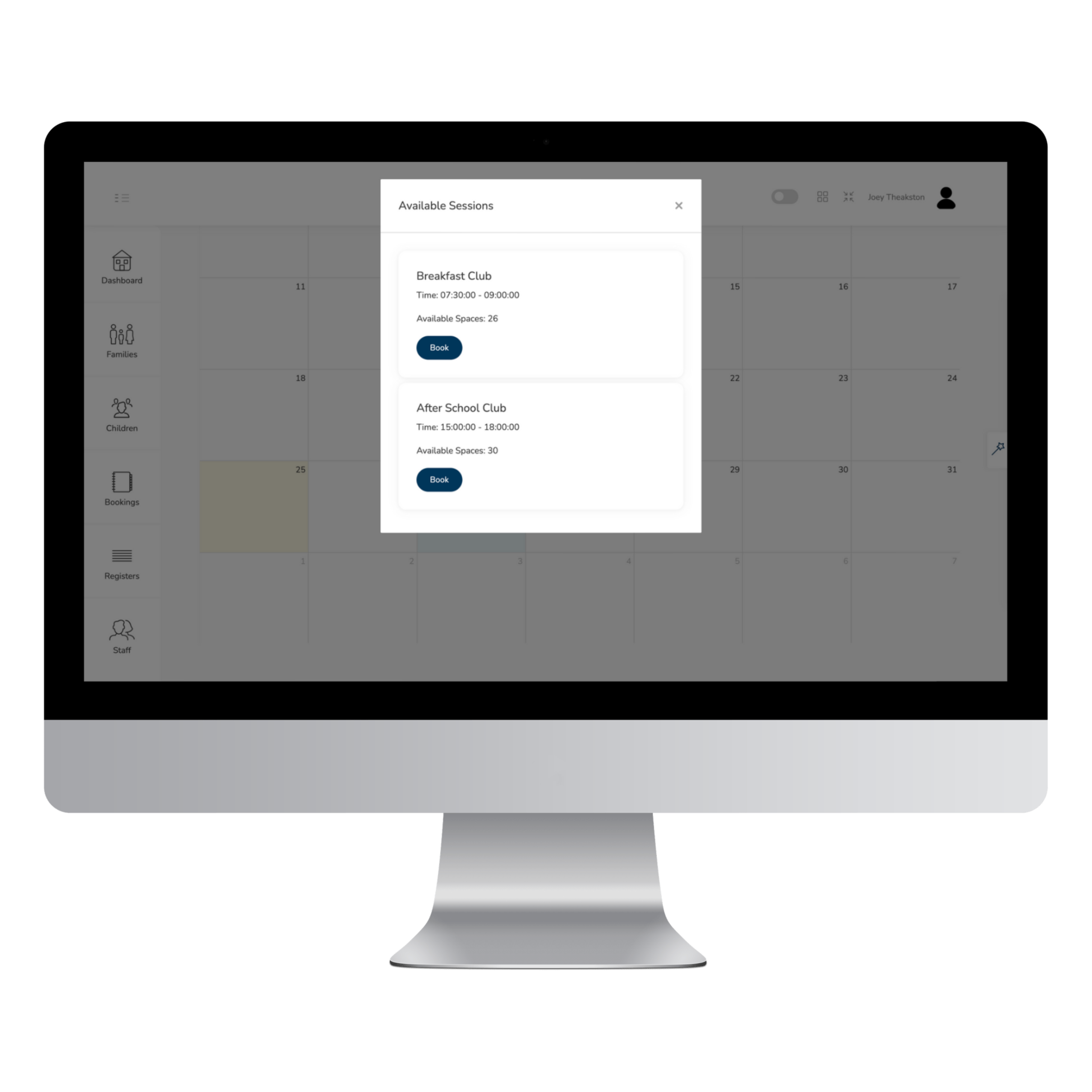 Smart Booking Interface